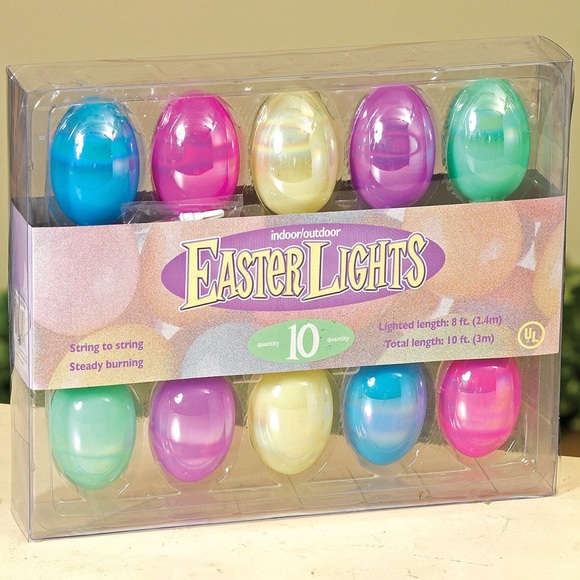 🌷Pearlized Egg Indoor/Outdoor 10-Light String🌷 - Picture 1 of 3